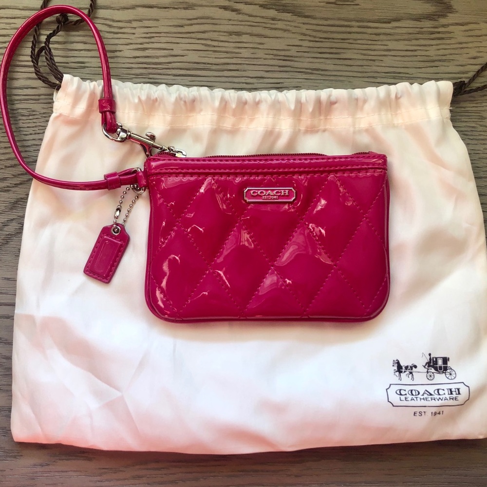VINTAGE Coach Poppy Wristlet